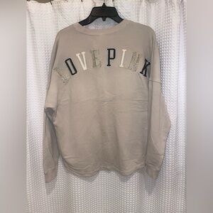 PINK Victoria's Secret Light Beige Sweatshirt